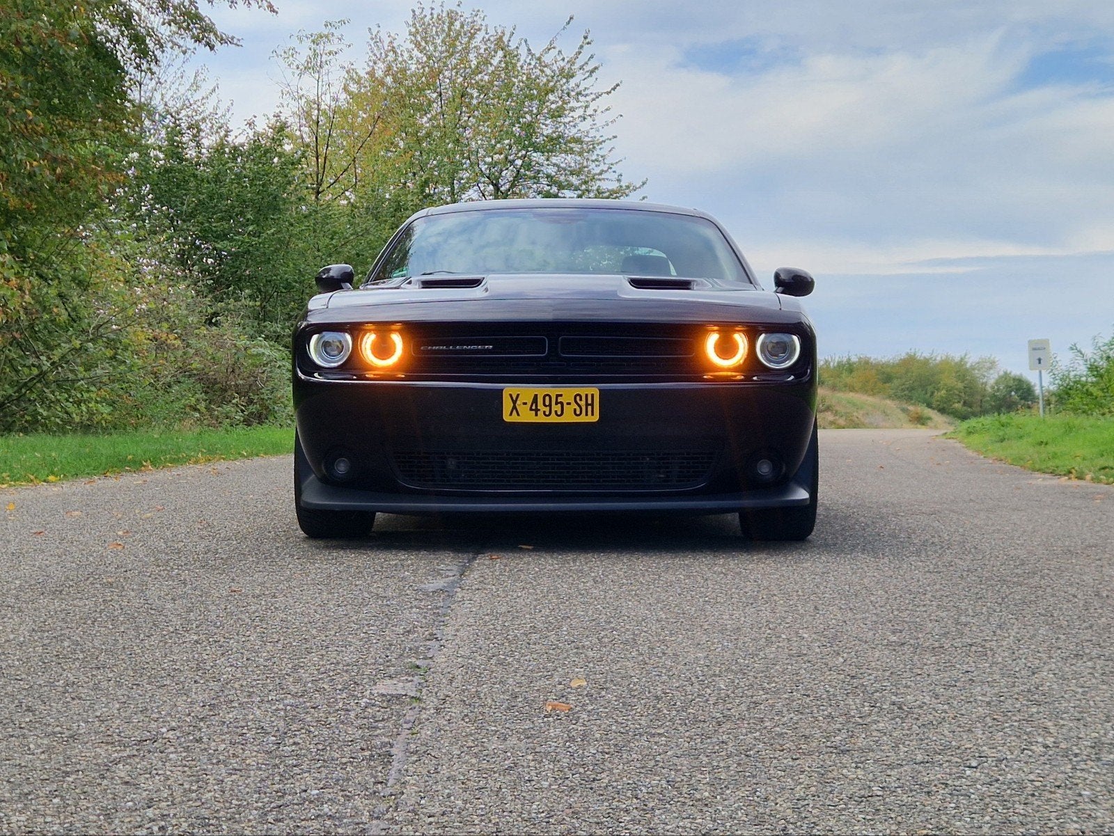 Dodge Challenger sxt plus track pack, Auto's, Automaat, 309 pk, Achterwielaandrijving, Zwart