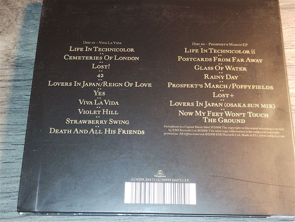 Coldplay - Viva La Vida Prospert March Edition, Ophalen of Verzenden, Zo goed als nieuw