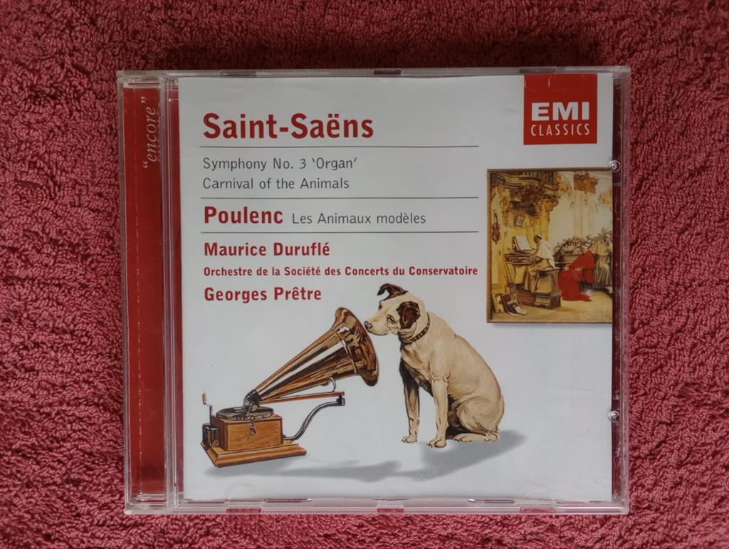 Saint-Saëns & Poulenc - Maurice Duruflé & Georges Prêtre, Gebruikt, Met libretto, Ophalen of Verzenden, Romantiek