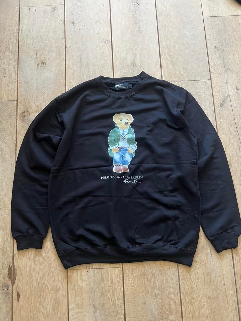 Polo Ralph Lauren Bear Sweater Maat L - Nieuwstaat, Verzenden, Zo goed als nieuw, Maat 52/54 (L), Zwart
