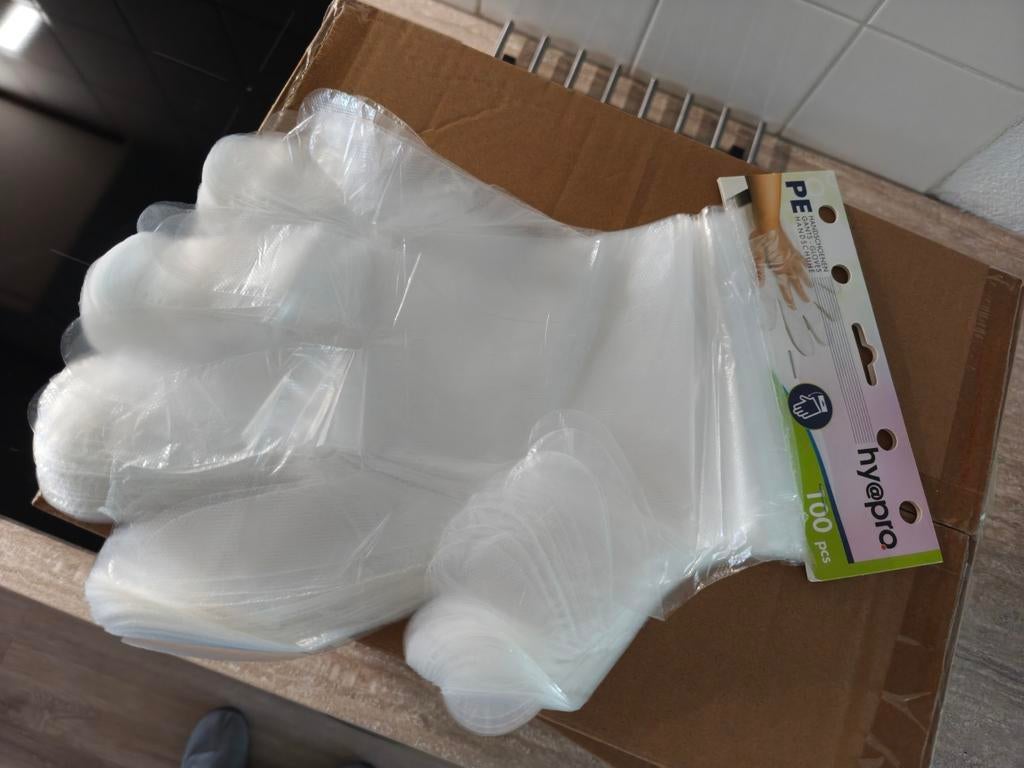 Wegwerp plastic handschoenen, Ophalen, Nieuw