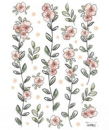 Muursticker Romantische Bloemenslinger Lilipinso, Nieuw, Ophalen of Verzenden, Lilipinso, Overige typen
