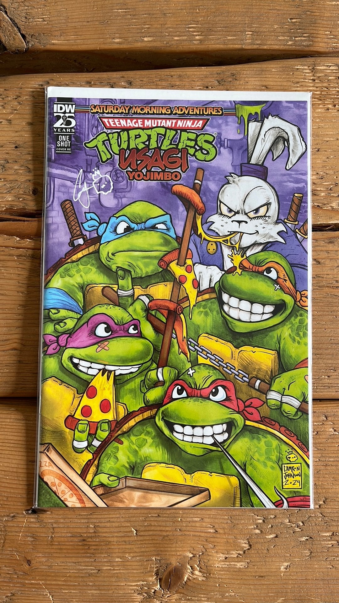 Saturday Morning Adventures TMNT Usagi Yojimbo IDW signed, Eén comic, Ophalen of Verzenden, Zo goed als nieuw, Amerika