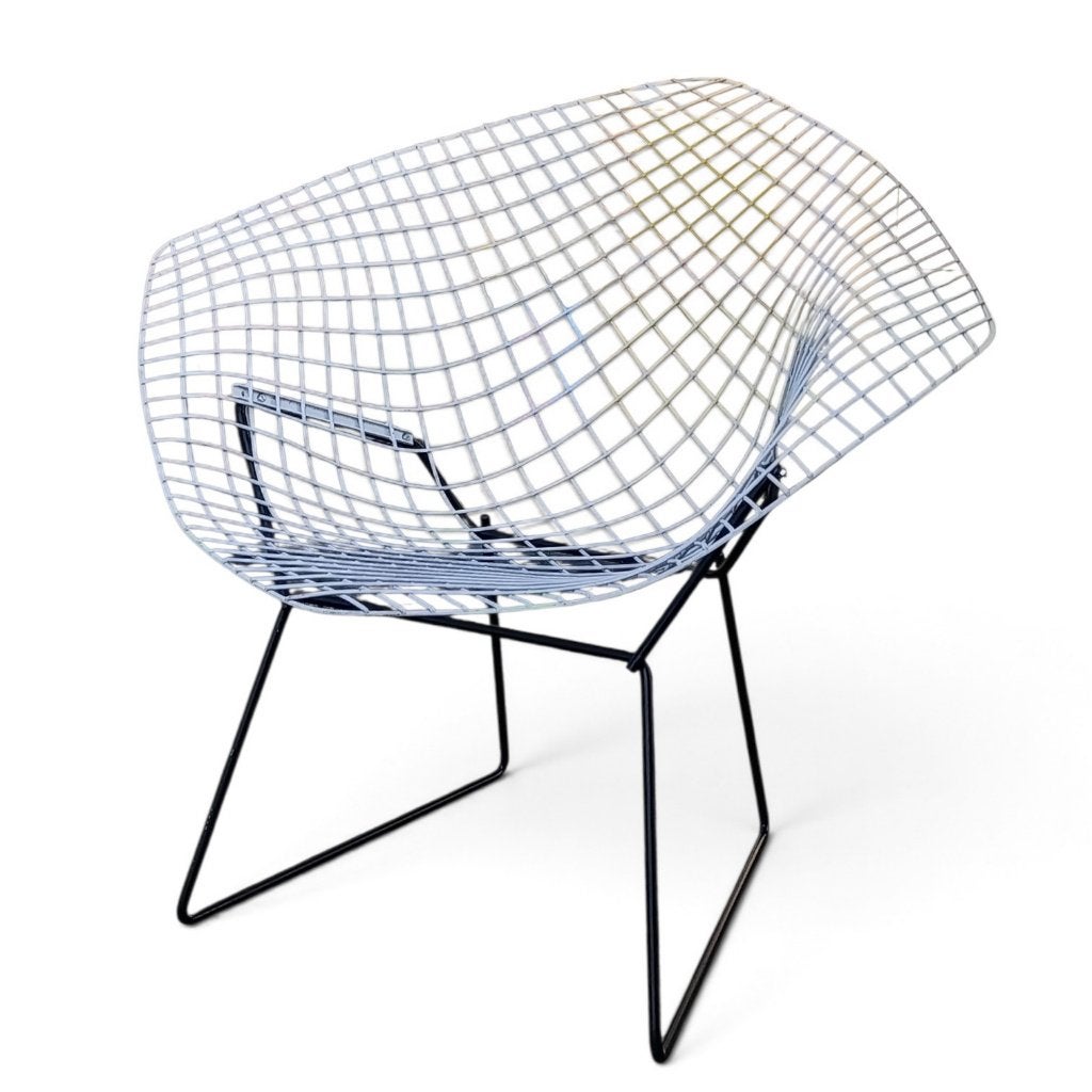 Harry Bertoia Diamond Lounge Chair Knoll 1960s black - white, Ophalen of Verzenden, Gebruikt, Metaal