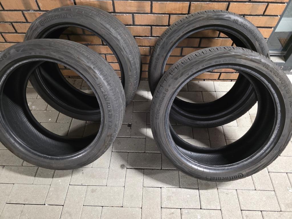 4x Continental EcoContact 6 HL 245/40 R19 101Y * XL, Auto-onderdelen, Band(en), Personenwagen, Zomerbanden, Ophalen