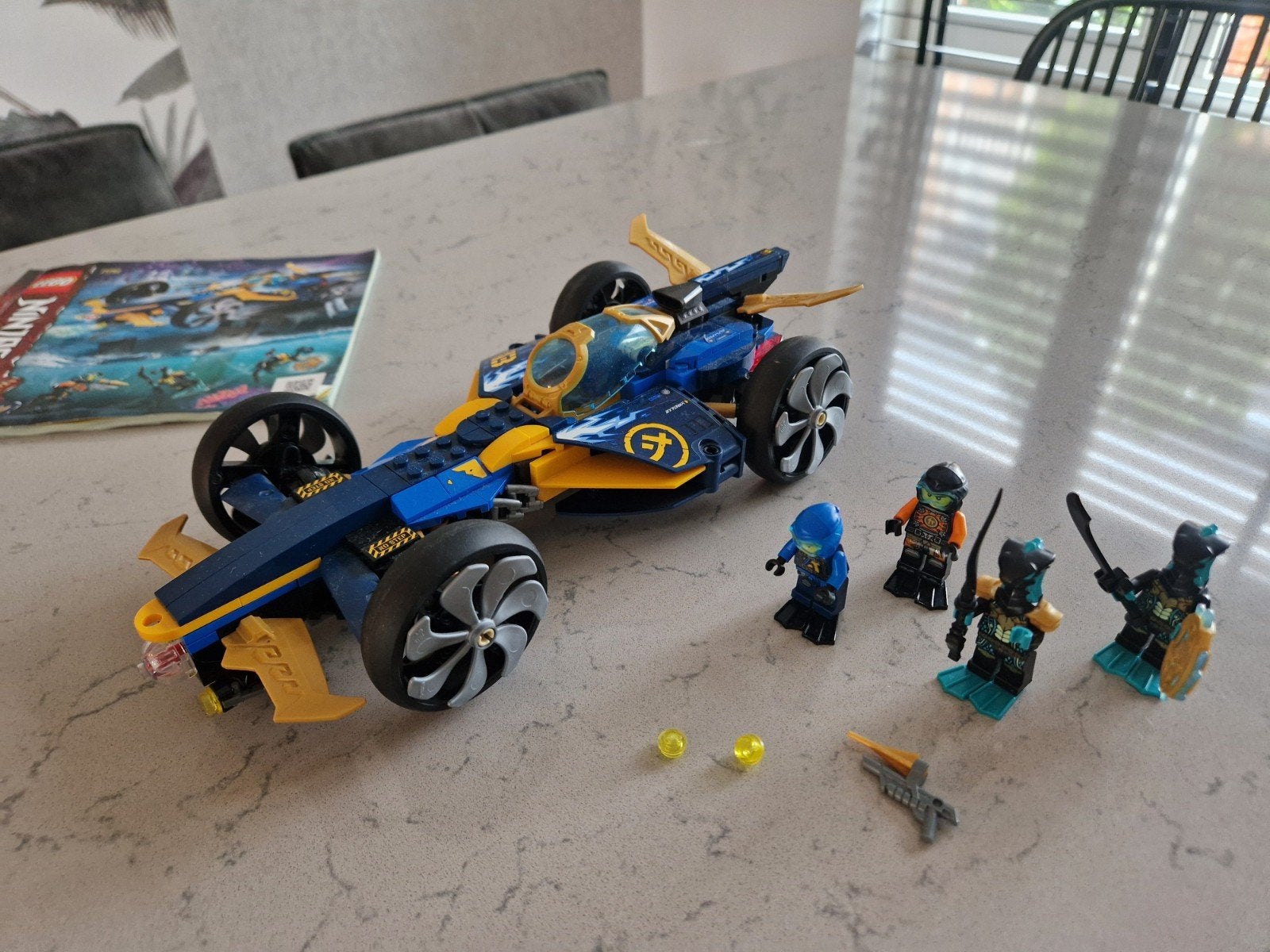 LEGO Ninjago Hydro Bounty met figuren en instructieboekje, Ophalen of Verzenden, Gebruikt, Overige merken