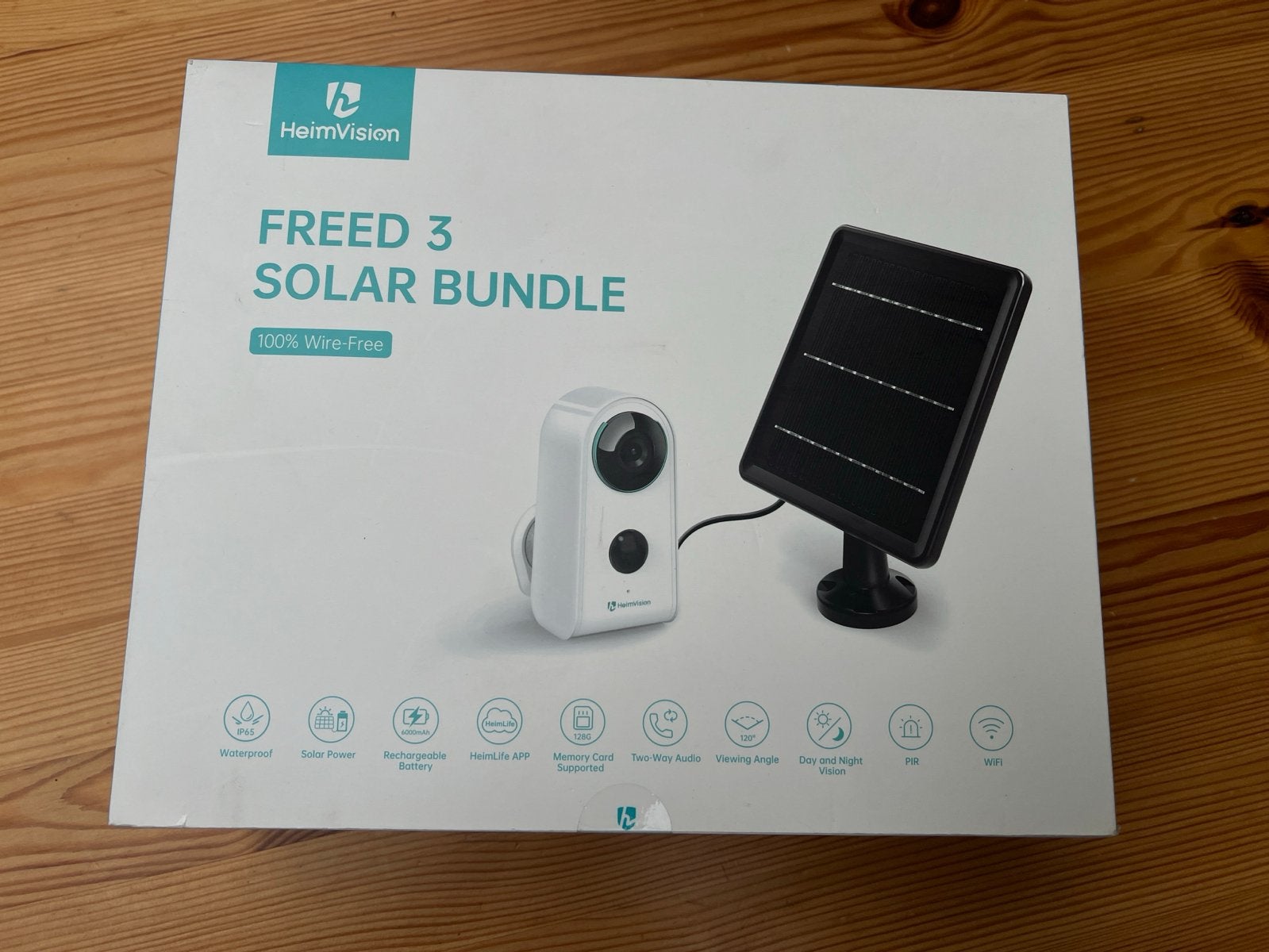 HeimVision Freed 3 Solar Bundle - Draadloze Beveiligingscame, Ophalen of Verzenden, Nieuw, Buitencamera