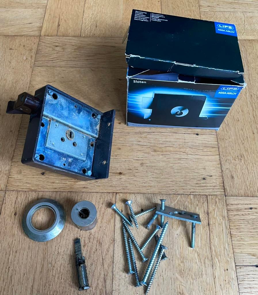 Lips assa abloy oplegslot slot cilinderslot, Doe-het-zelf en Verbouw, Hang- en Sluitwerk, Ophalen of Verzenden, Zo goed als nieuw