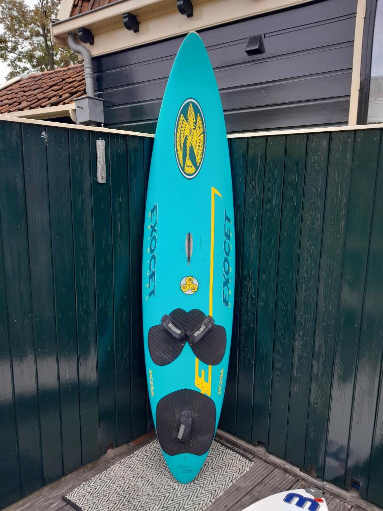 exocet wave, bic wave surfplank, fiberspar mast, Watersport en Boten, Windsurfen, Ophalen, Gebruikt, Plank, Minder dan 3.5 m²