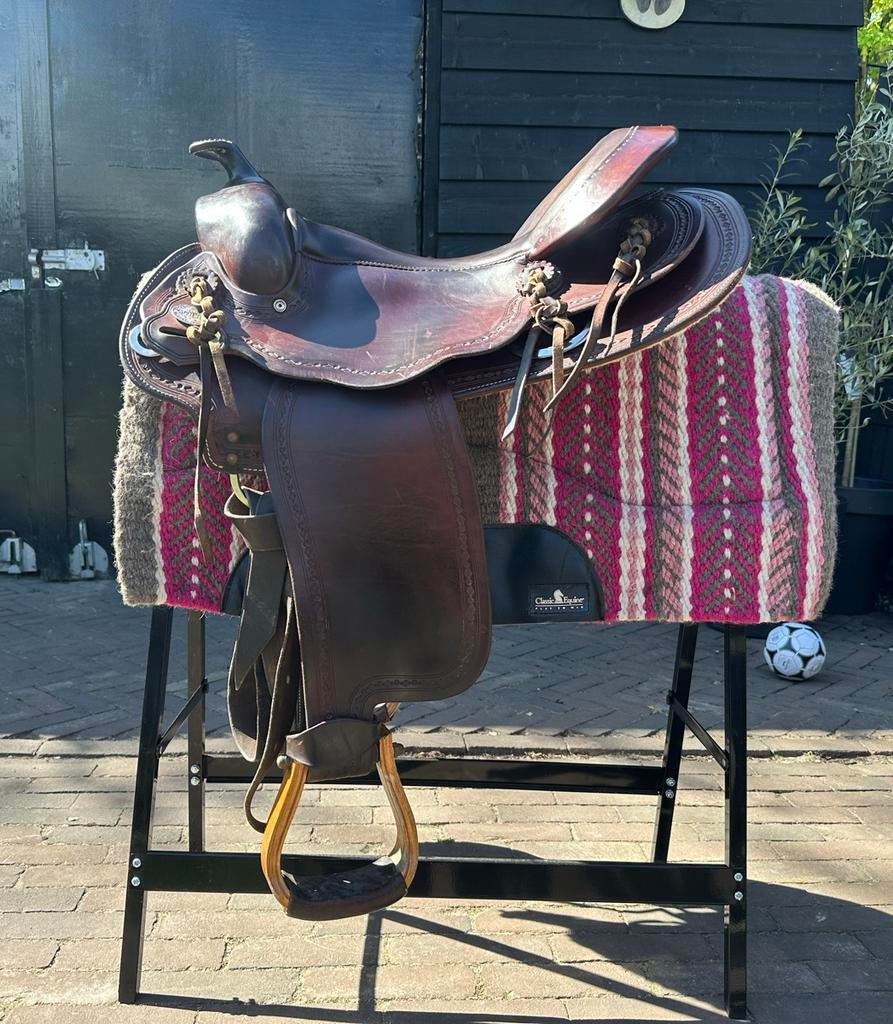 Equiflex westernzadel 16inch, Dieren en Toebehoren, Paarden en Pony's | Zadels, Ophalen, Western