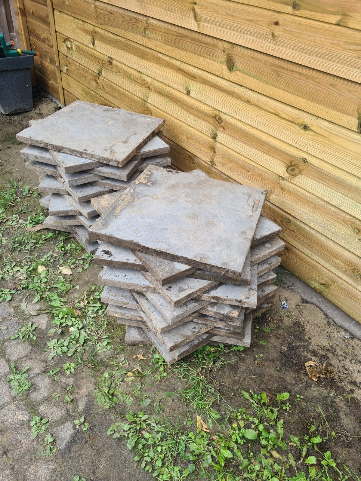 Gebruikte terrastegels 50x50x3cm- Ideaal voor tuin of pad, Tuin en Terras, Ophalen, Gebruikt, 10 m² of meer, Beton
