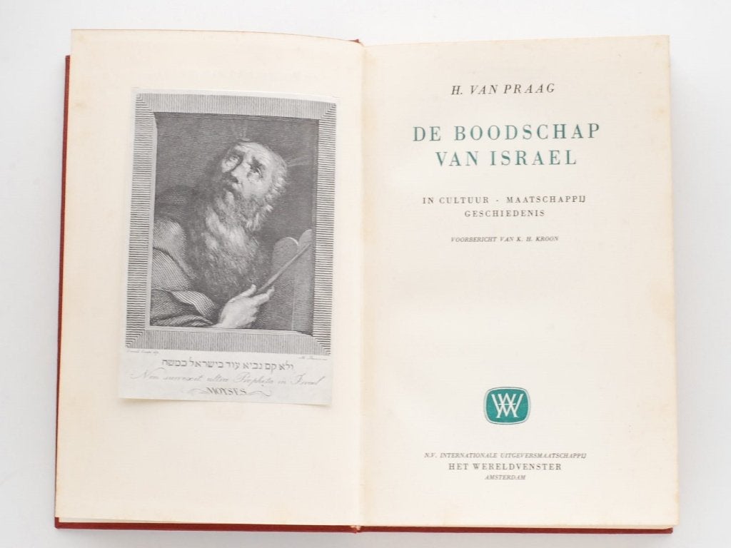 Vintage boek jaren 50: De Boodschap van Israël, Verzenden, H. van Praag