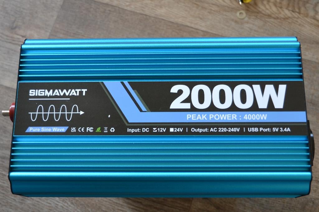 Camper zuivere sinus omvormer 12v/220v/200watt, Caravans en Kamperen, Camper-accessoires, Nieuw, Ophalen of Verzenden