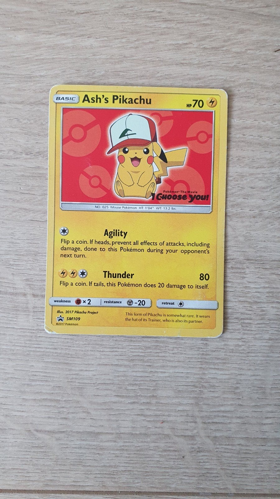 rode Ash pikachu SM109, Ophalen of Verzenden