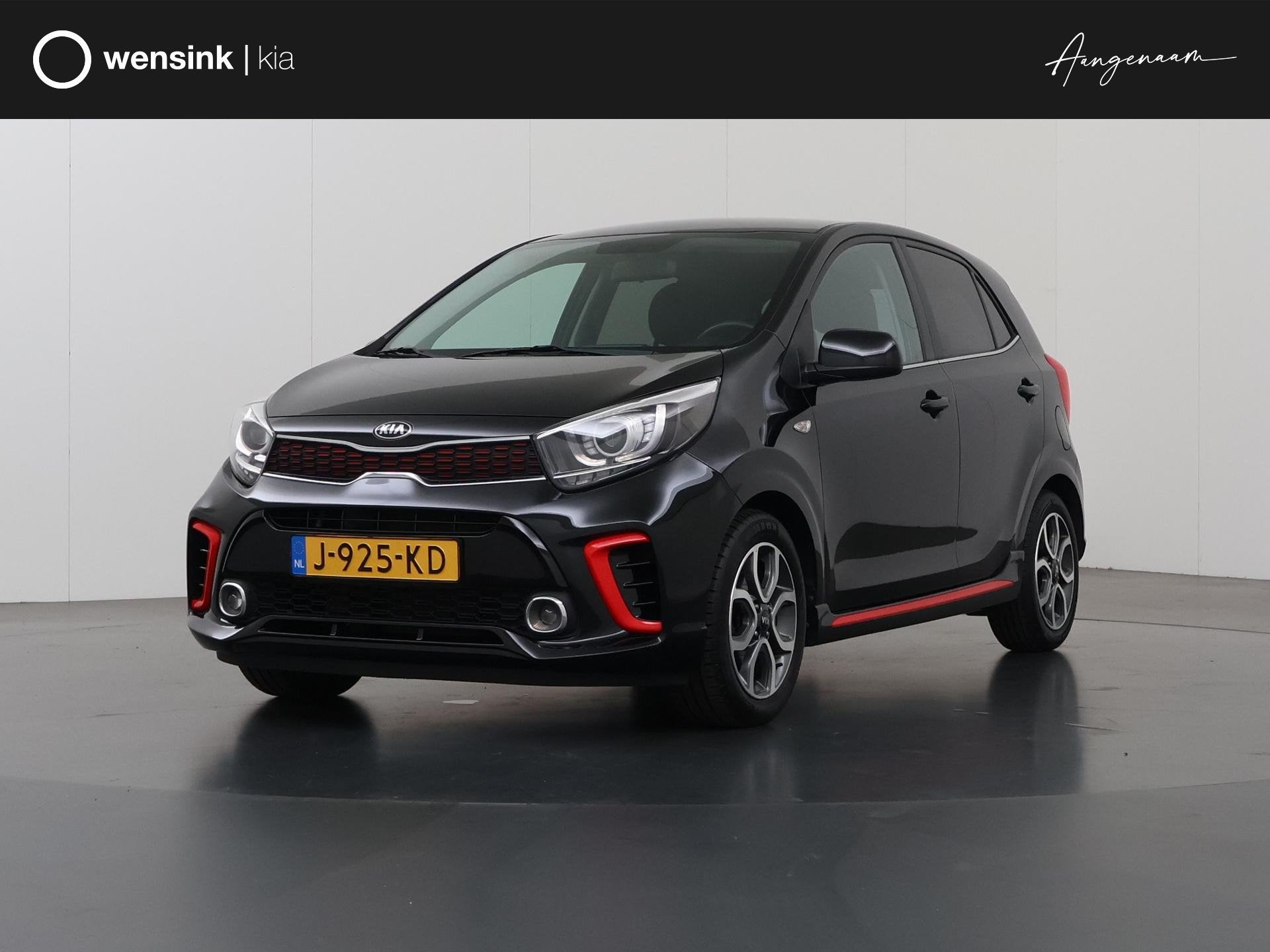 Kia Picanto 1.0 MPi GT-Line Edition | Lederen bekleding | Ac, Auto's, Voorwielaandrijving, Gebruikt, Euro 6, 4 stoelen