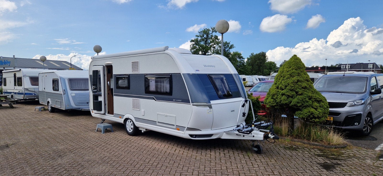 Hobby De Luxe 495 UL  (Enkele bedden), Caravans en Kamperen, Rondzit, Hobby, Particulier, Tot en met 4