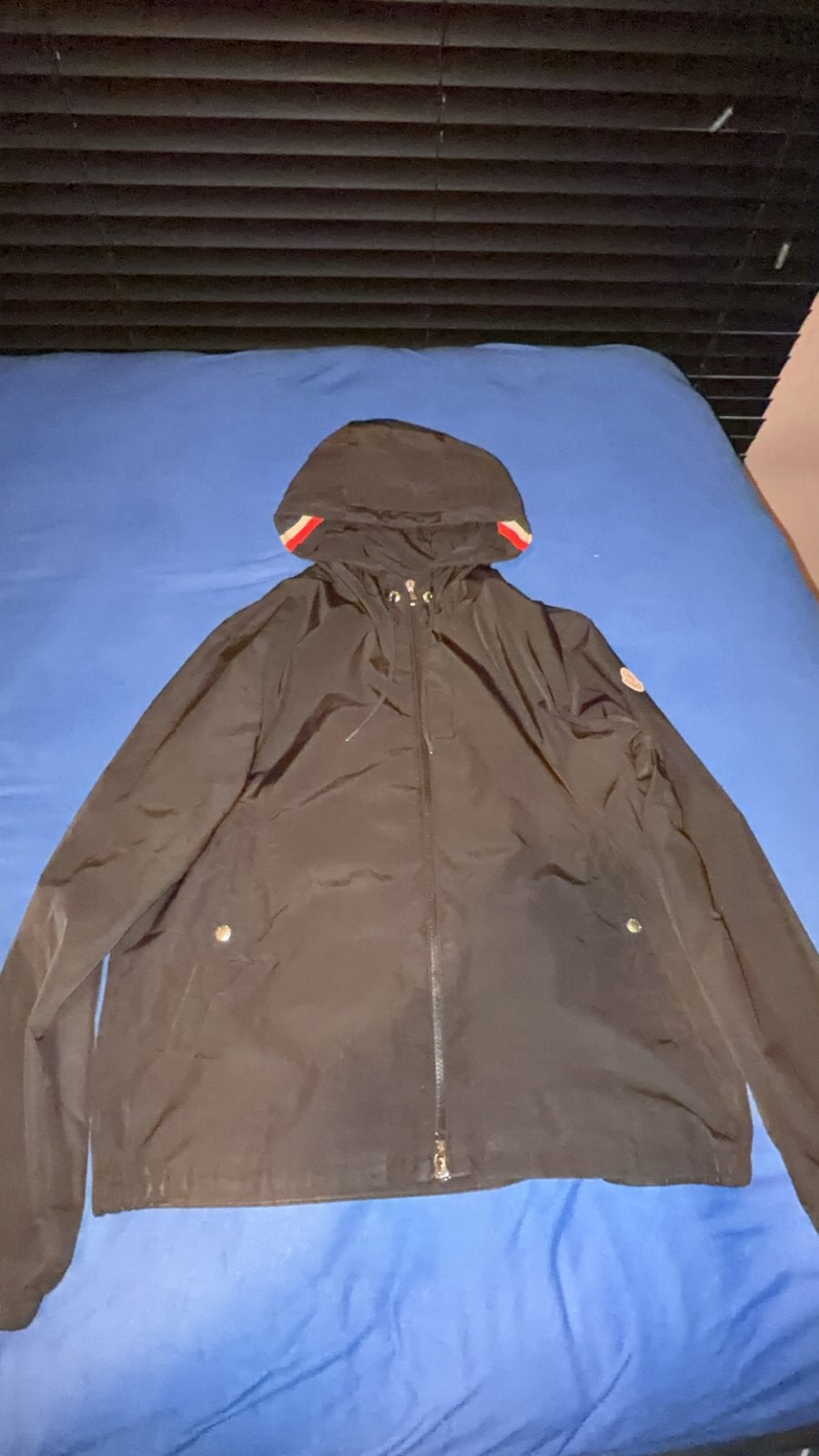 Moncler windbreaker maat M, Kleding | Heren, Jassen | Zomer, Ophalen of Verzenden, Zo goed als nieuw, Maat 48/50 (M), Zwart