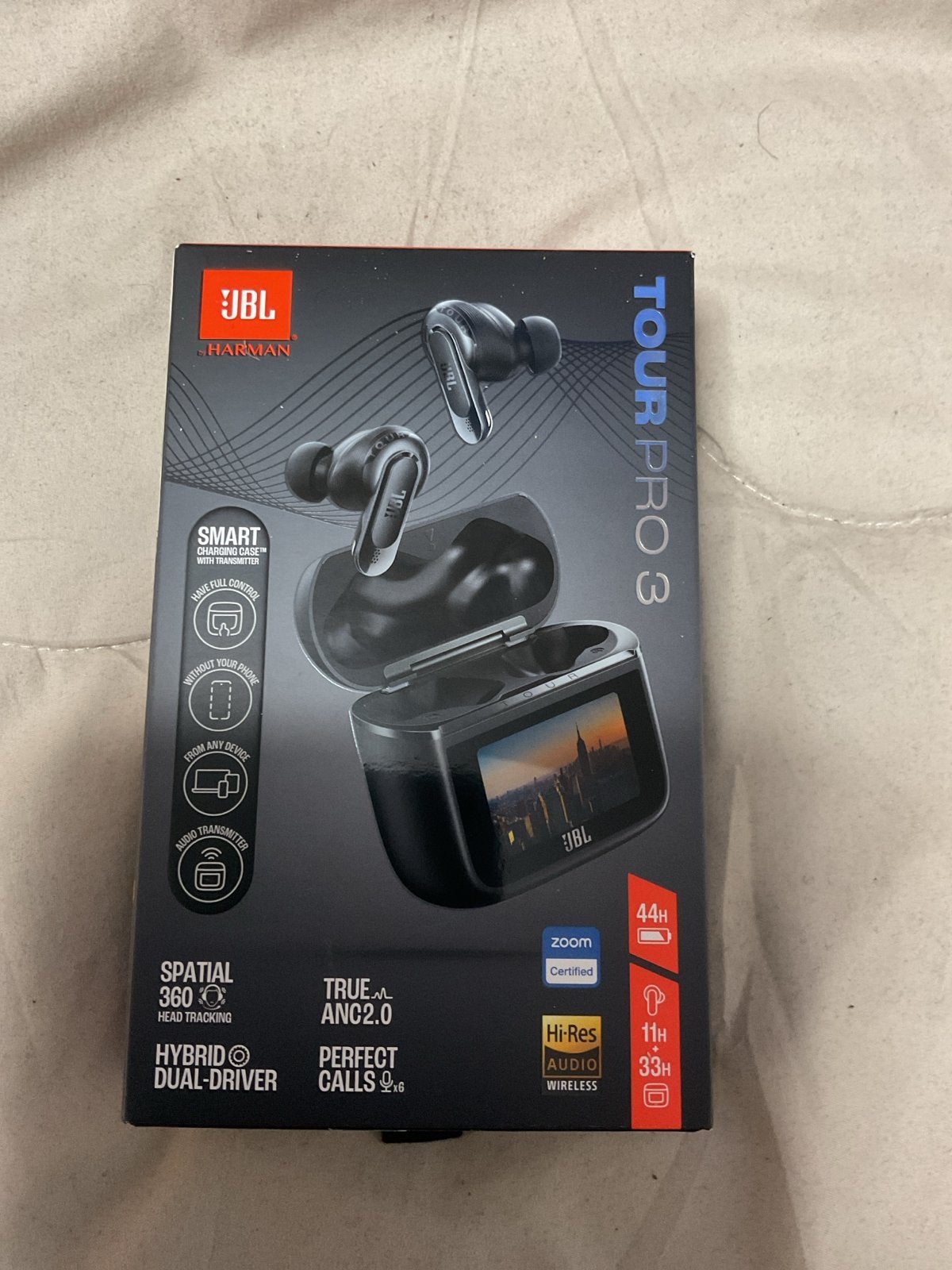 JBL Tour Pro 3 Draadloze In-ear Koptelefoon Zwart Nieuw, In-ear, JBL, Bluetooth, Nieuw