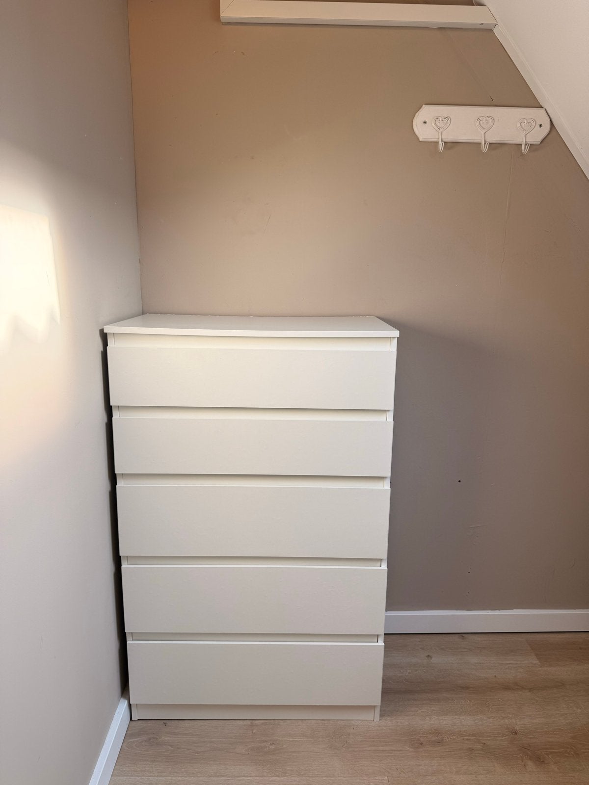IKEA KULLEN Ladekast met 5 lades - Wit, Ophalen, Overige materialen, Gebruikt, 5 laden of meer