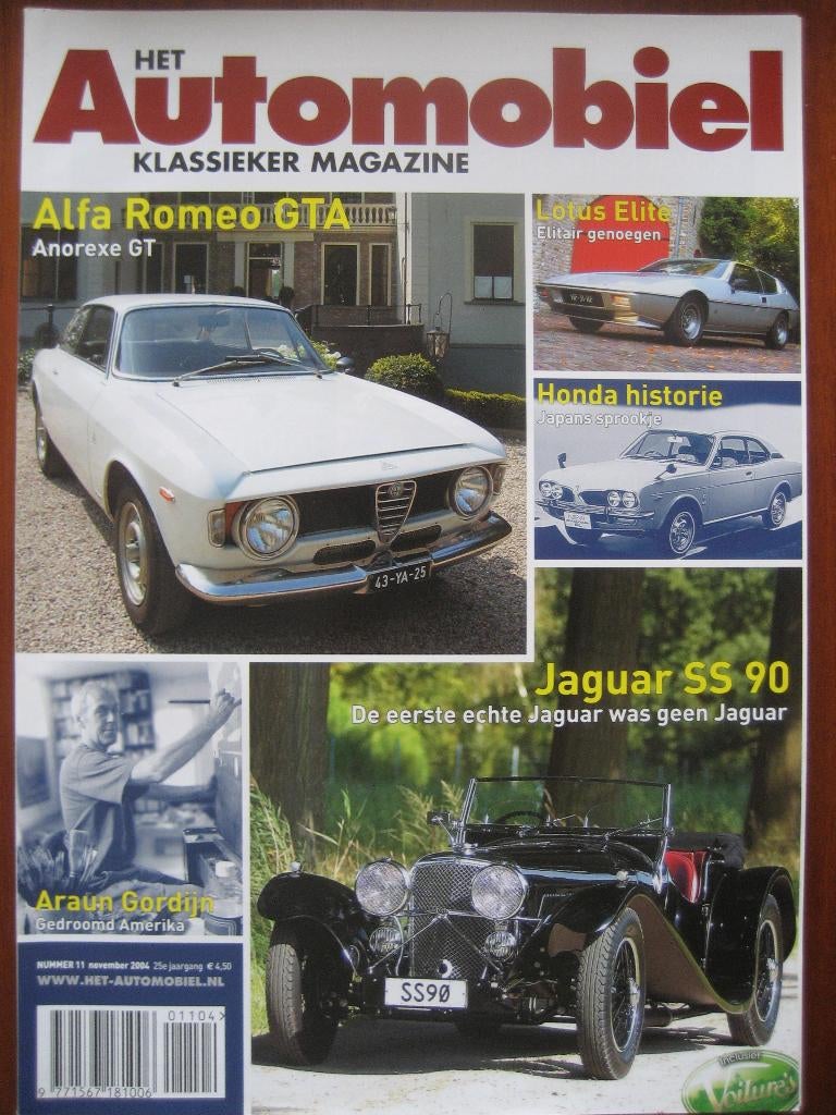 Het Automobiel 11 2004 Alfa Romeo Junior 1300, Lotus Elite, Ophalen of Verzenden, Nieuw, Alfa Romeo