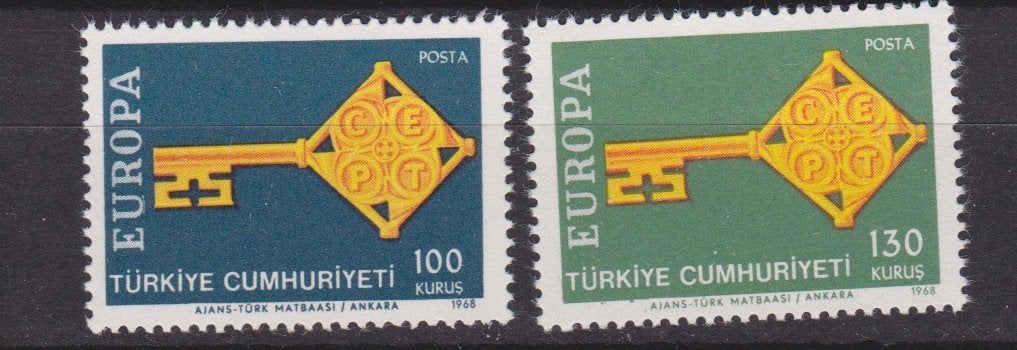 TSS Kavel 20021  Turkije Postfris  minr 2095-96 Europa CEPT, Ophalen, Overige landen, Postfris