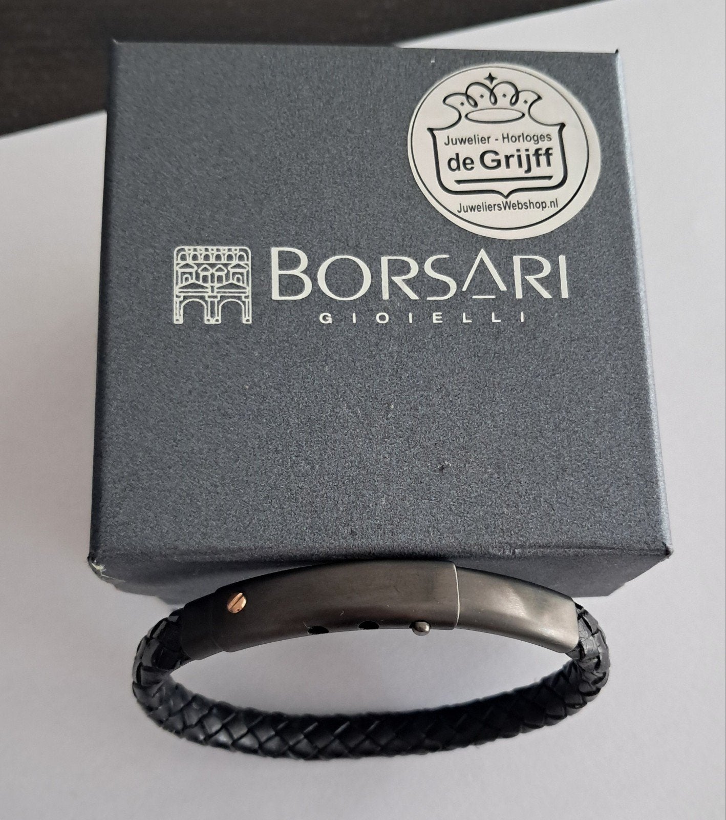 Heren armband, Sieraden, Tassen en Uiterlijk, Armbanden, Ophalen of Verzenden, Zo goed als nieuw, Leer