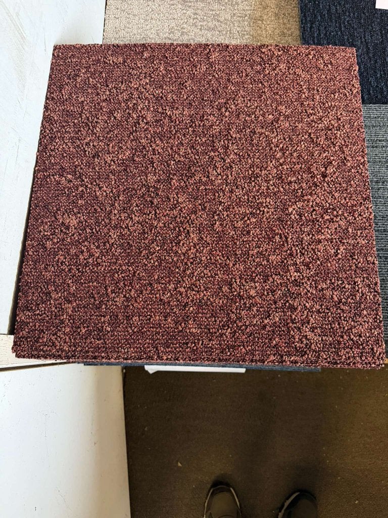 Partij Desso tapijttegels B-keus bruin/rood 50x50cm nieuw 26, Rood, Niet ingevuld, Nieuw, Tapijttegels