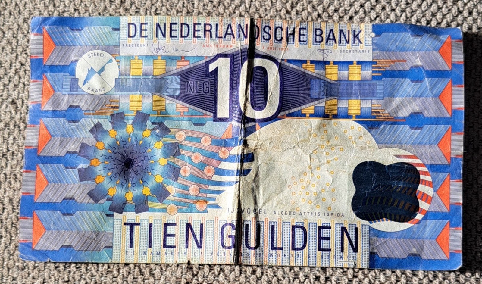 Zeldzaam 10 Gulden biljet - Snip uit 1997, Postzegels en Munten, Bankbiljetten | Nederland, Ophalen of Verzenden, 10 gulden, Los biljet
