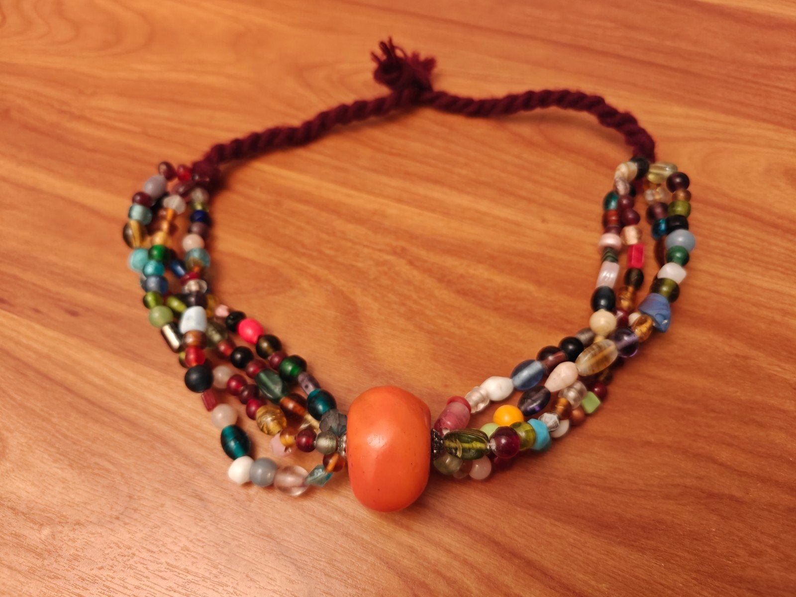 Prachtige Vintage Berber halsketting, Gebruikt, Overige kleuren, Ophalen of Verzenden, Overige materialen