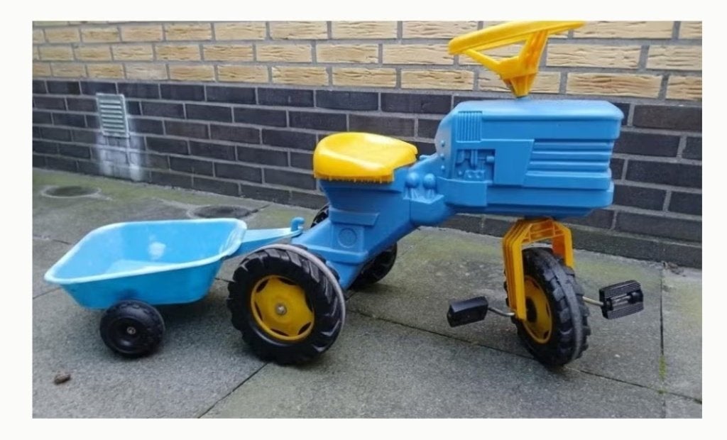 Tractor met aanhanger, Ophalen, Gebruikt