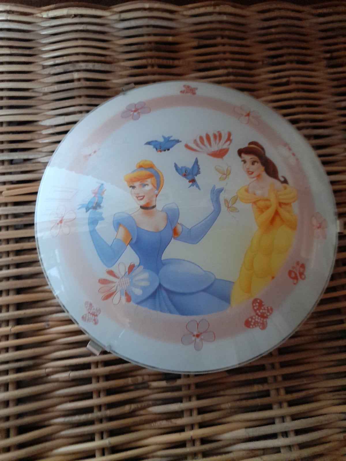 Plafondlamp Disney Assepoester en Belle, Verzamelen, Disney, Ophalen, Assepoester of Belle, Zo goed als nieuw, Beeldje of Figuurtje
