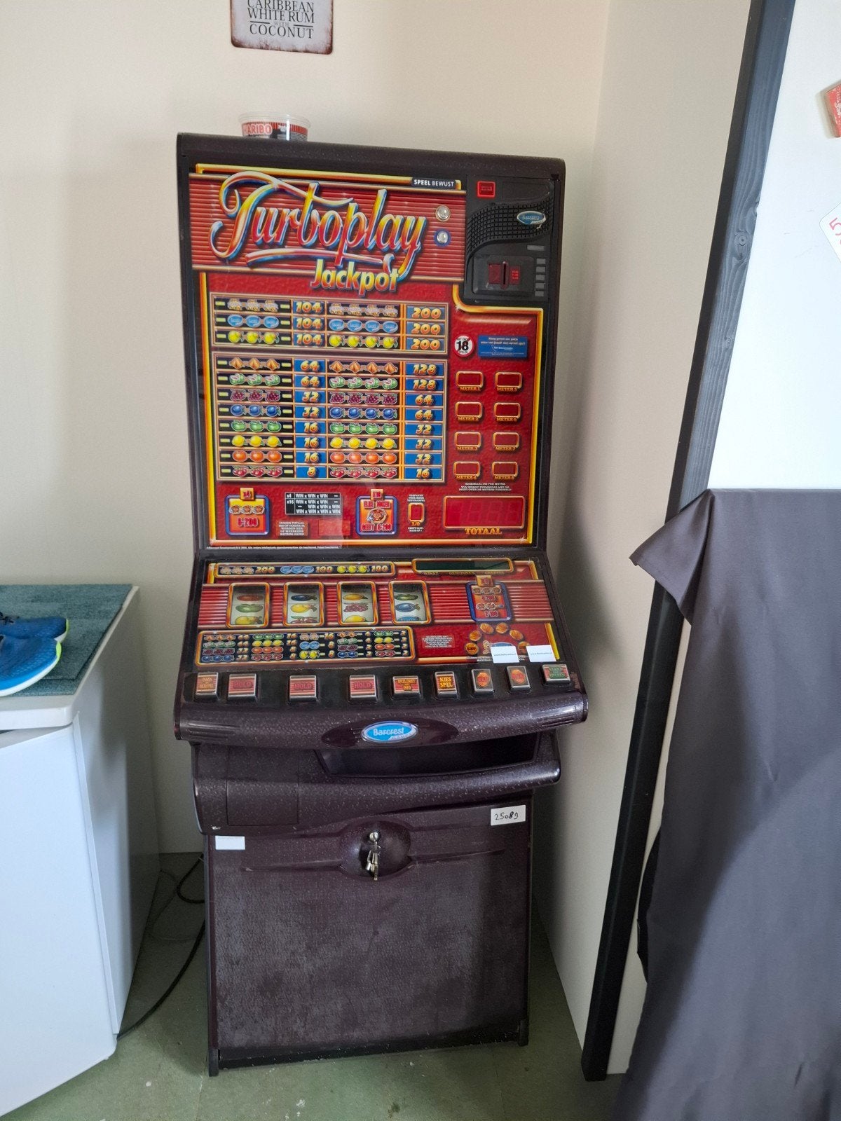 Turboplay Jackpot gokkast - Barcrest, Verzamelen, Euro, Ophalen, Gebruikt, Met sleutels