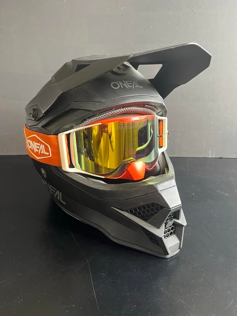 O'Neal Offroadhelm met bril, Overige merken, Ophalen of Verzenden, L, Tweedehands