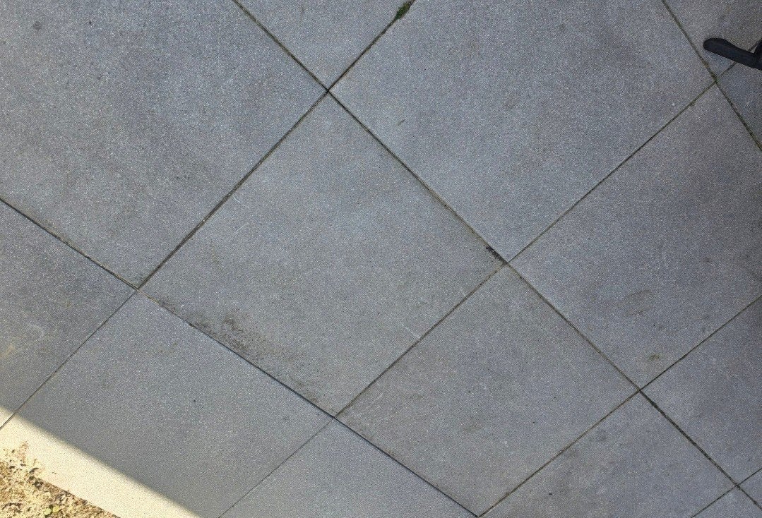 Tuintegels antraciet 60x60, Ophalen, Nieuw, 5 tot 10 m², Beton
