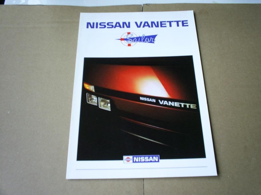 Nissan Vanette Sailor 1991 6 pag., Verzenden, Zo goed als nieuw, Nissan