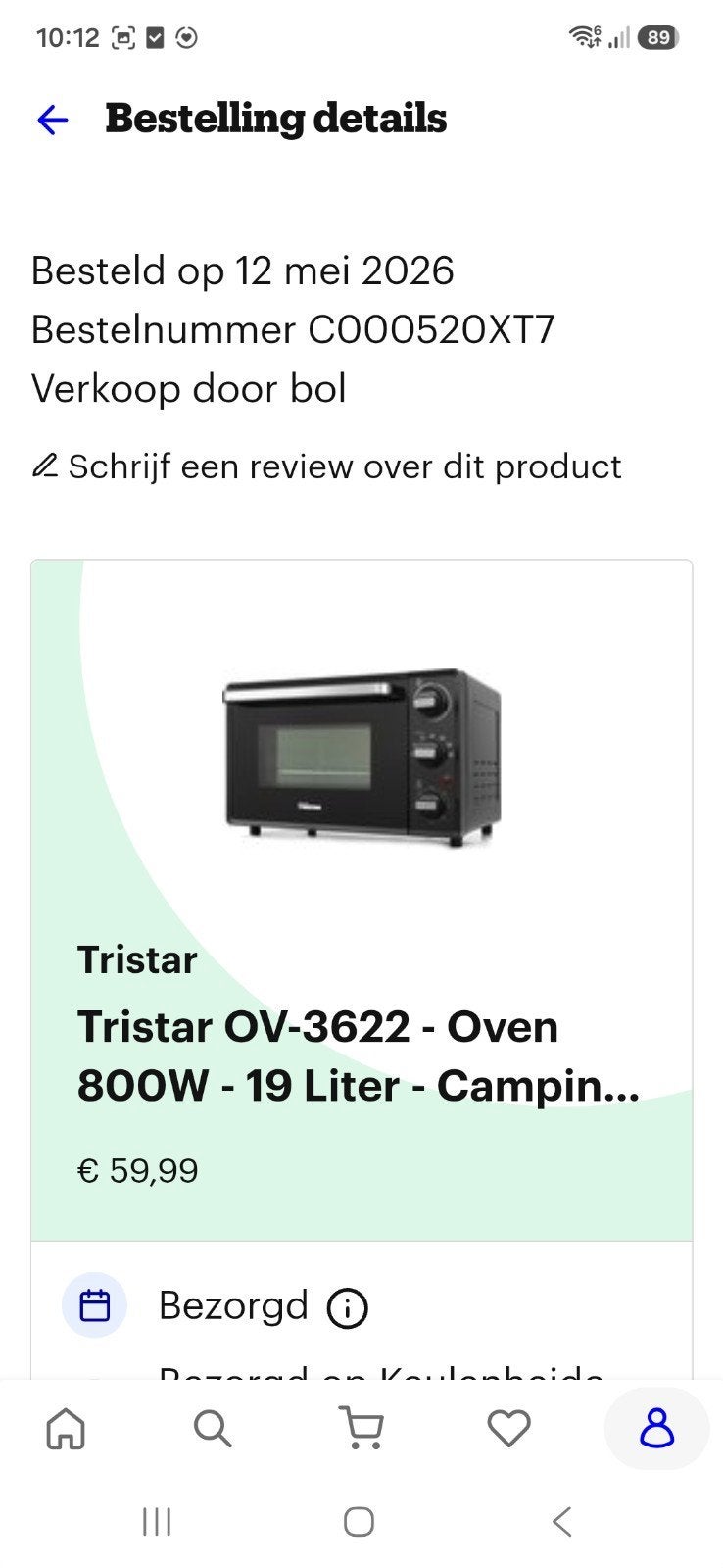 tristar convector oven, Witgoed en Apparatuur, Ophalen, Minder dan 45 cm, Minder dan 45 cm, Oven