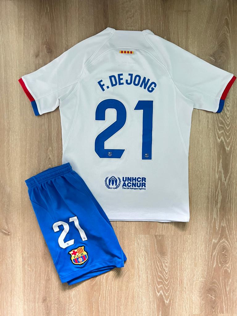 Frenkie de Jong FC Barcelona uittenue Nike 23/24 maat 147, Gebruikt, Jongen of Meisje, Sport- of Zwemkleding, Ophalen of Verzenden