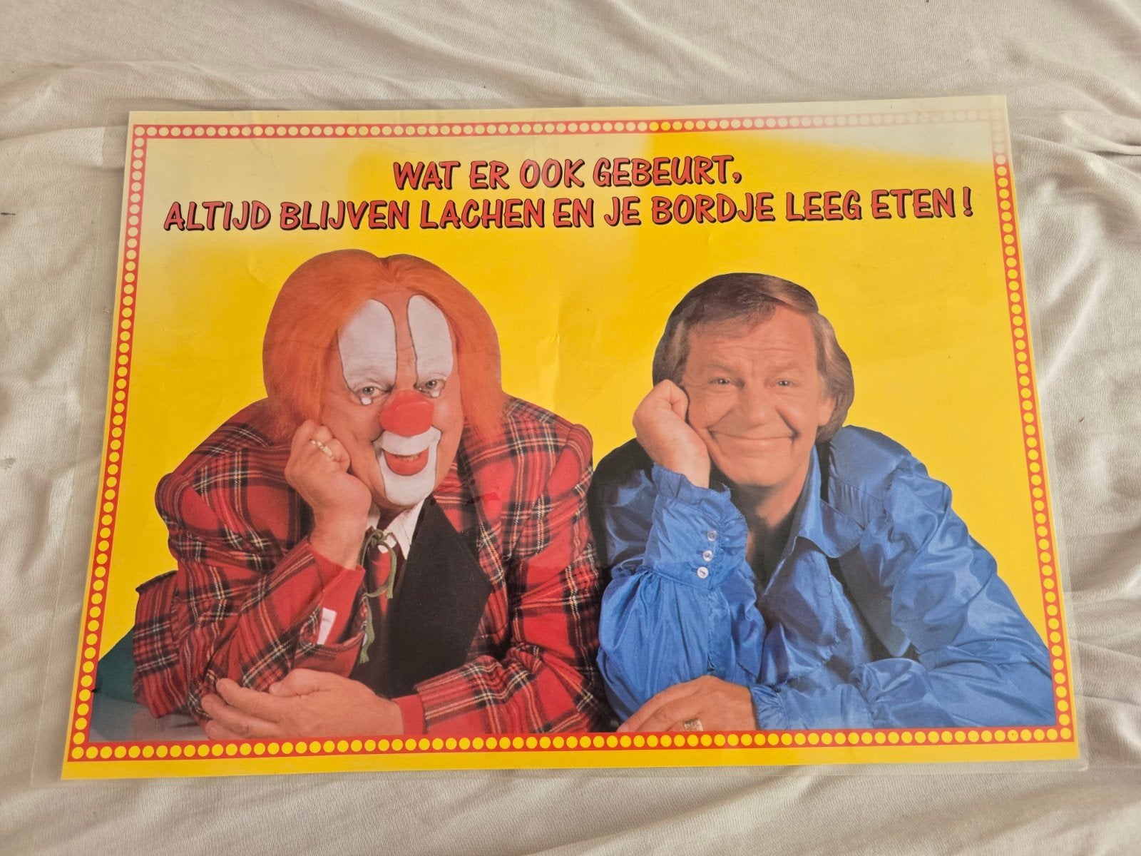Bassie en adriaan placemet, Ophalen of Verzenden, Zo goed als nieuw, Foto of Kaart