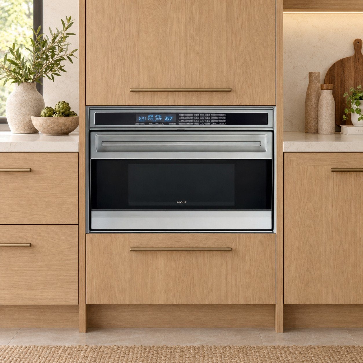 Wolf L Series 90 cm inbouwoven RVS | professioneel, Ophalen, 60 cm of meer, Zo goed als nieuw, Inbouw