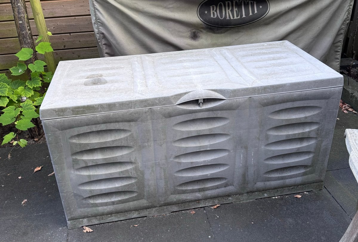 Grote kunststof opbergbox voor buiten, Ophalen, Gebruikt, Kunststof, Overige typen