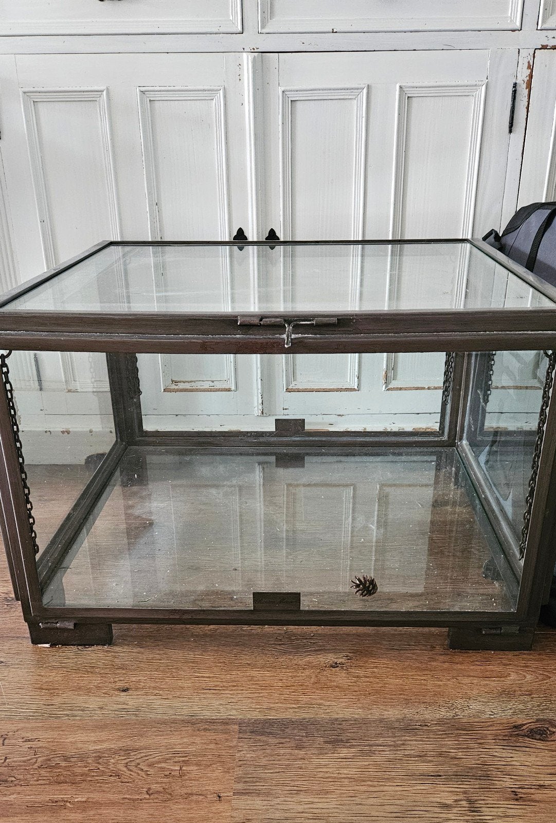 Glazen salontafel, Huis en Inrichting, Tafels | Salontafels, 100 tot 150 cm, Minder dan 50 cm, Rechthoekig, 50 tot 100 cm