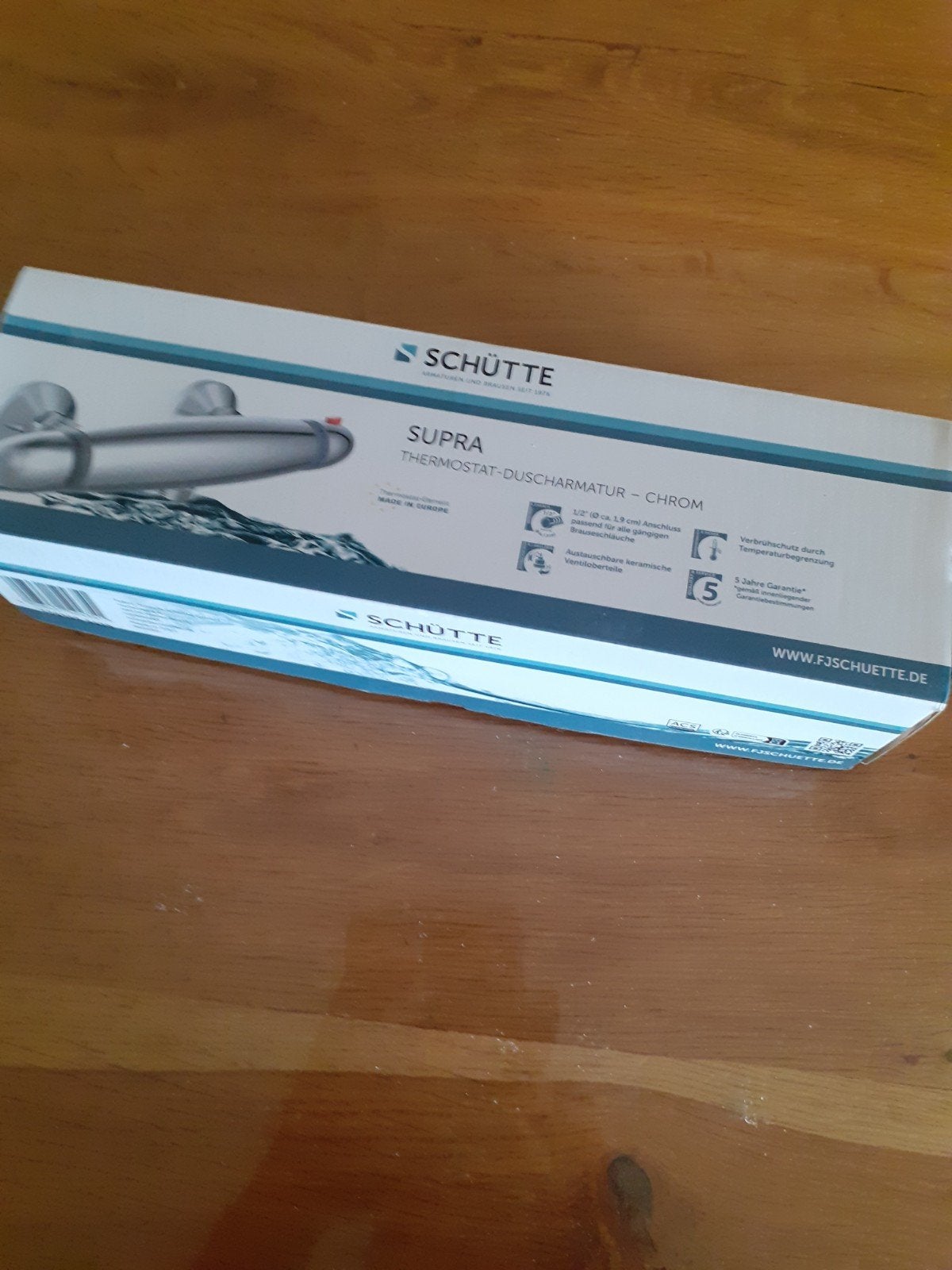 Schütte Supra Thermostaat Douche Mengkraan Chroom 15cm, Ophalen of Verzenden