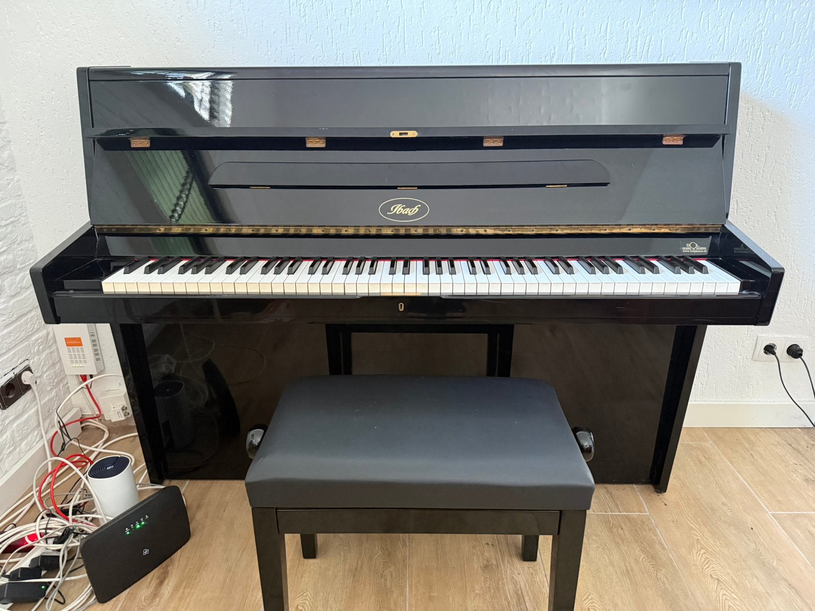 Ibach zwart hoogglans piano