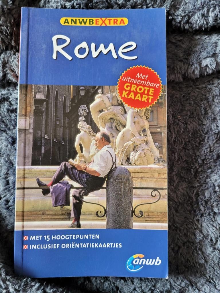 Rome anwb extra reisgids italië italia roma italiaans, Ophalen of Verzenden, Europa, Reisgids of -boek, ANWB