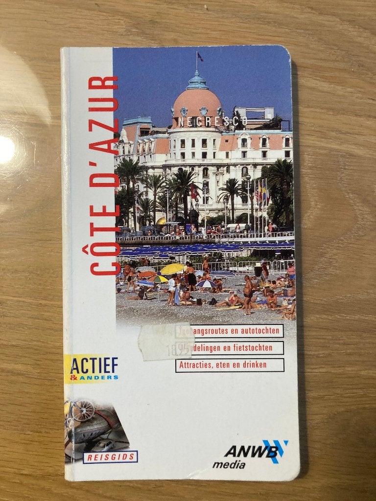 ANWB Actief & Anders Reisgids Côte d'Azur, Boeken, Onbekend, Budget, Europa, Ophalen of Verzenden