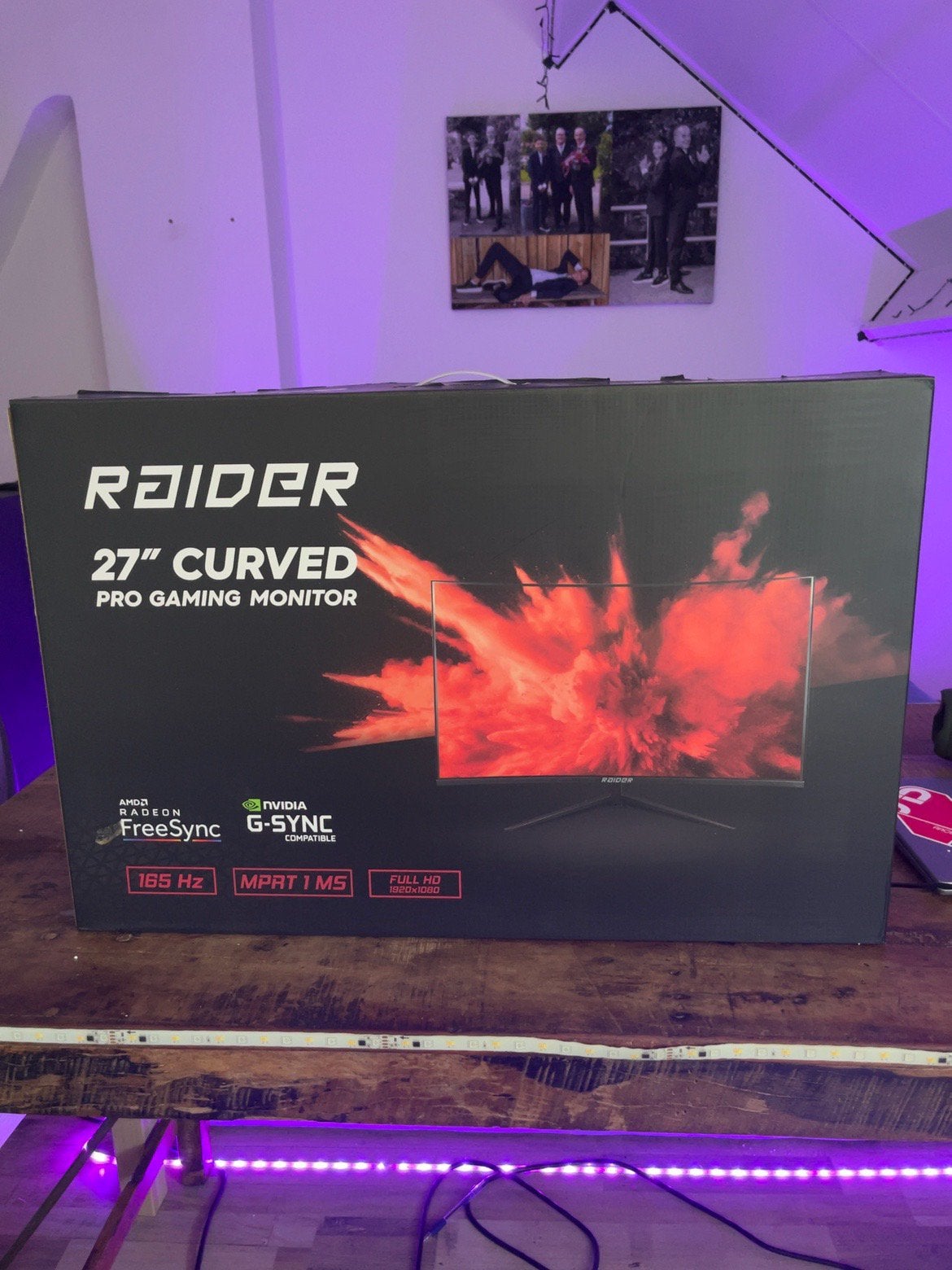 27 inch raider curved monitor, Gaming, Curved, Full HD, Ophalen of Verzenden