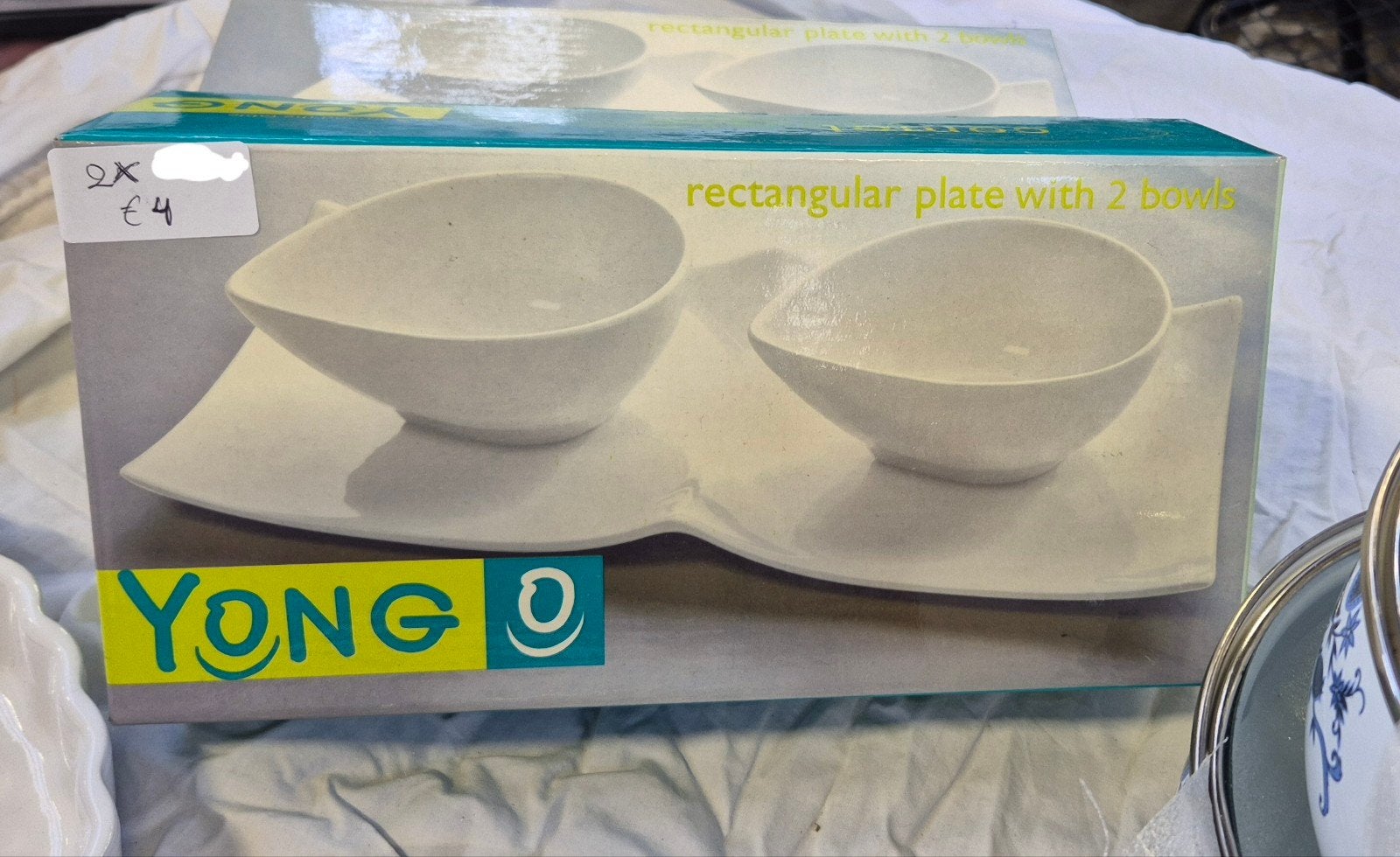 2 sets van 2 nieuwe schaaltjes op dienblad - Yong, Ophalen of Verzenden