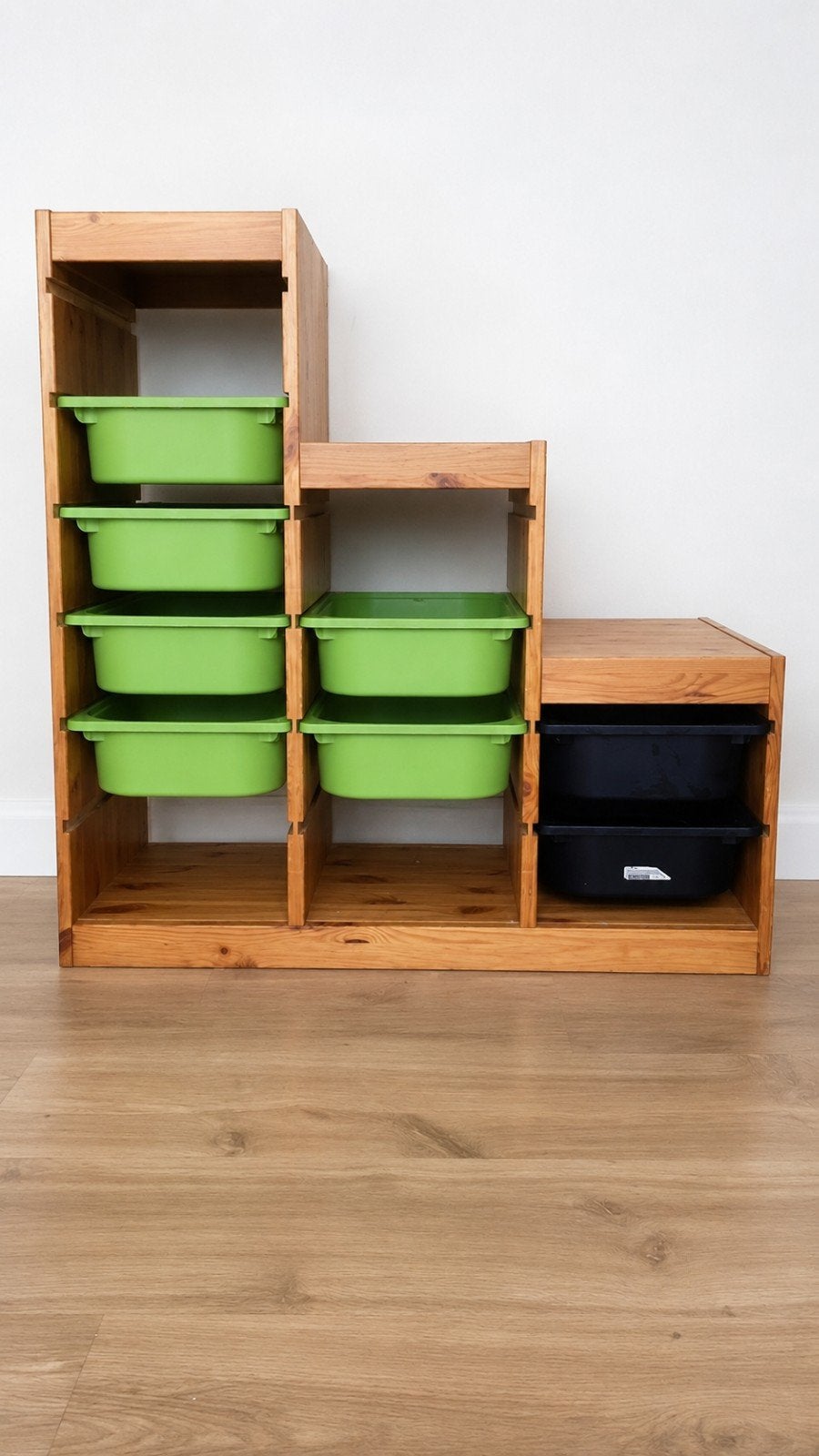 Ikea grenen trofast opbergkast met 8 bakken, Ophalen, Gebruikt, Minder dan 150 cm, Minder dan 100 cm