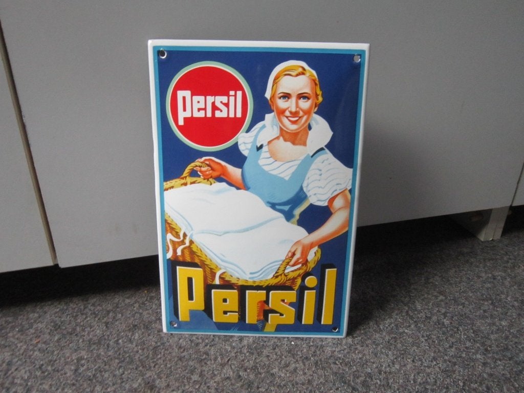 PERSIL EMAILLE RECLAMEBORD, Ophalen, Zo goed als nieuw, Reclamebord