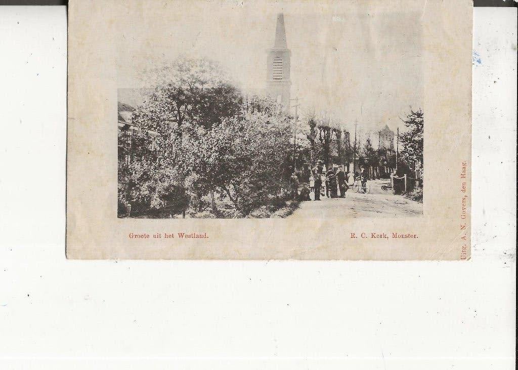 Monster RC Kerk en NH Kerk A N Govers 1895, Ophalen of Verzenden, Voor 1920, Ongelopen, Zuid-Holland